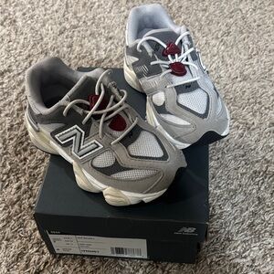 New Balance 9060 Toddler Gray and White Sneakers